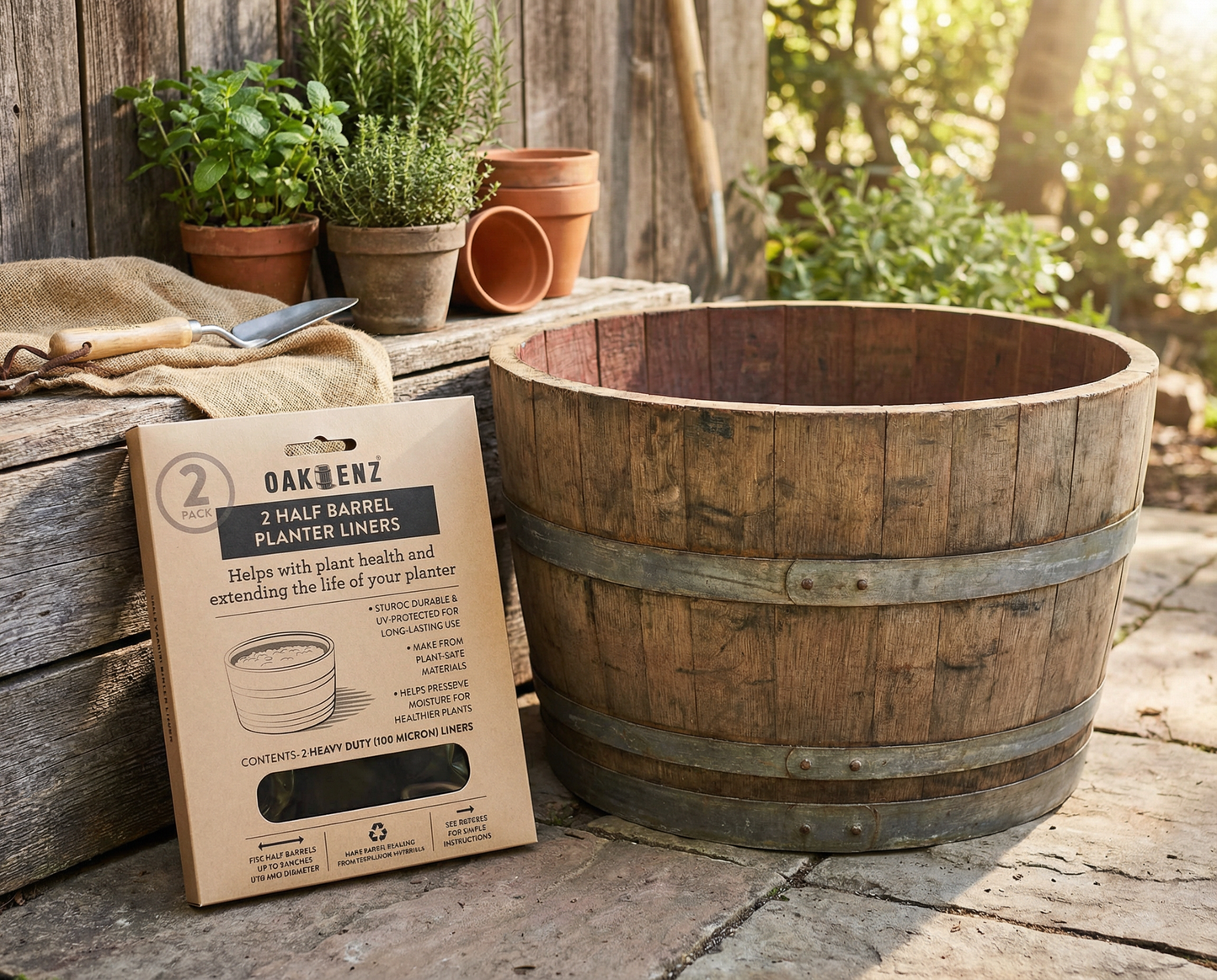 Half Barrel Liner Bags