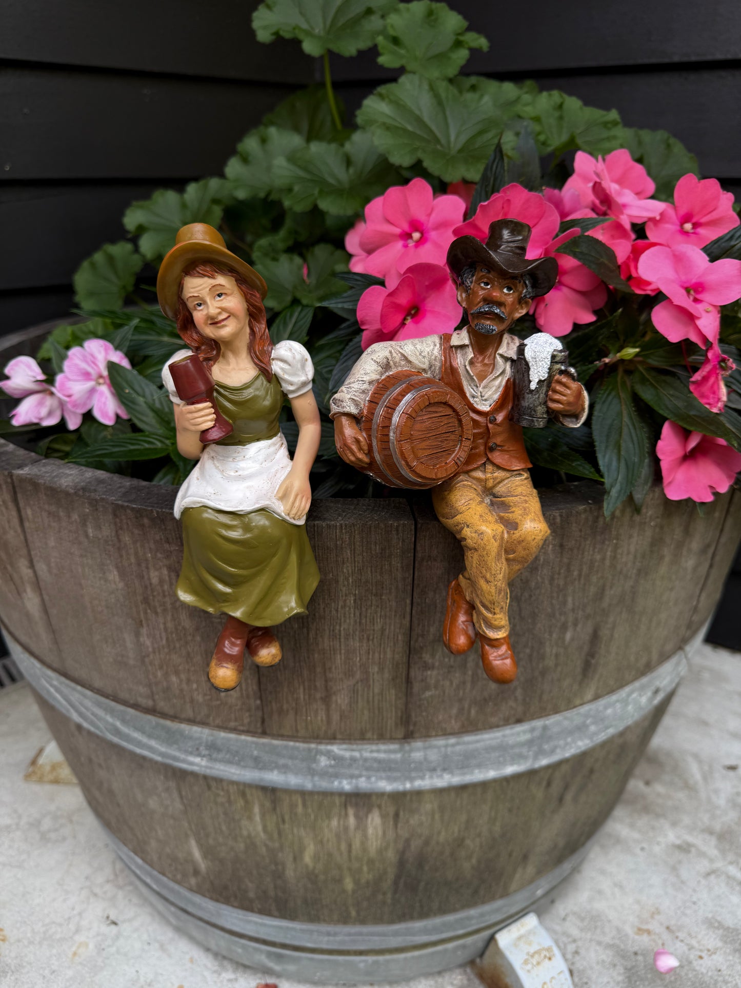 Beer Barrel Bob garden Art Figurine