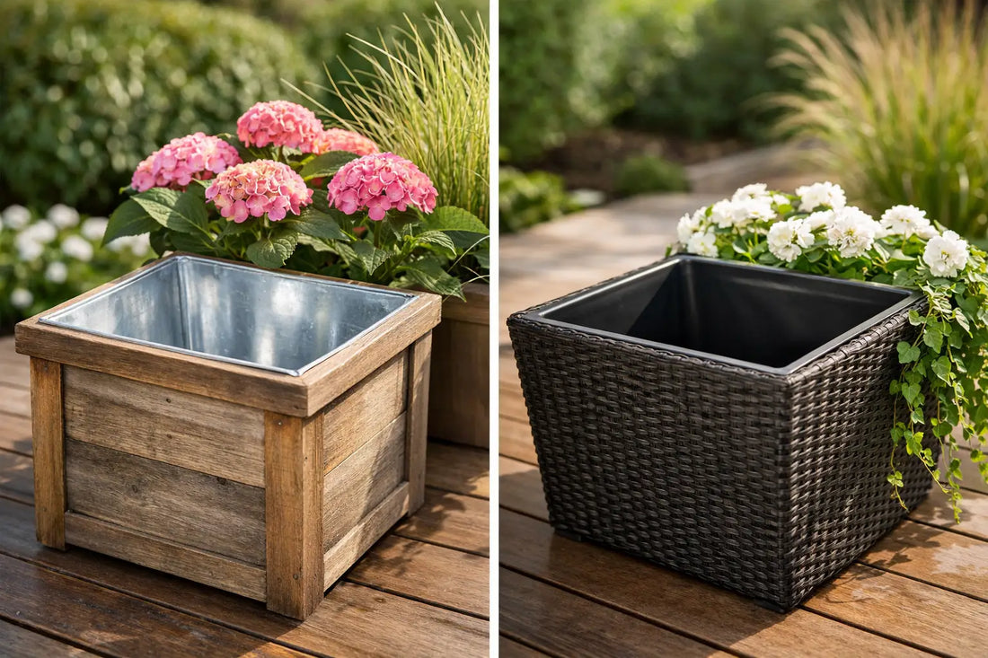Metal Versus Plastic Liners for Planters