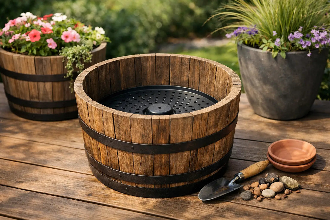 Barrel Planter Drainage Insert: What It Does