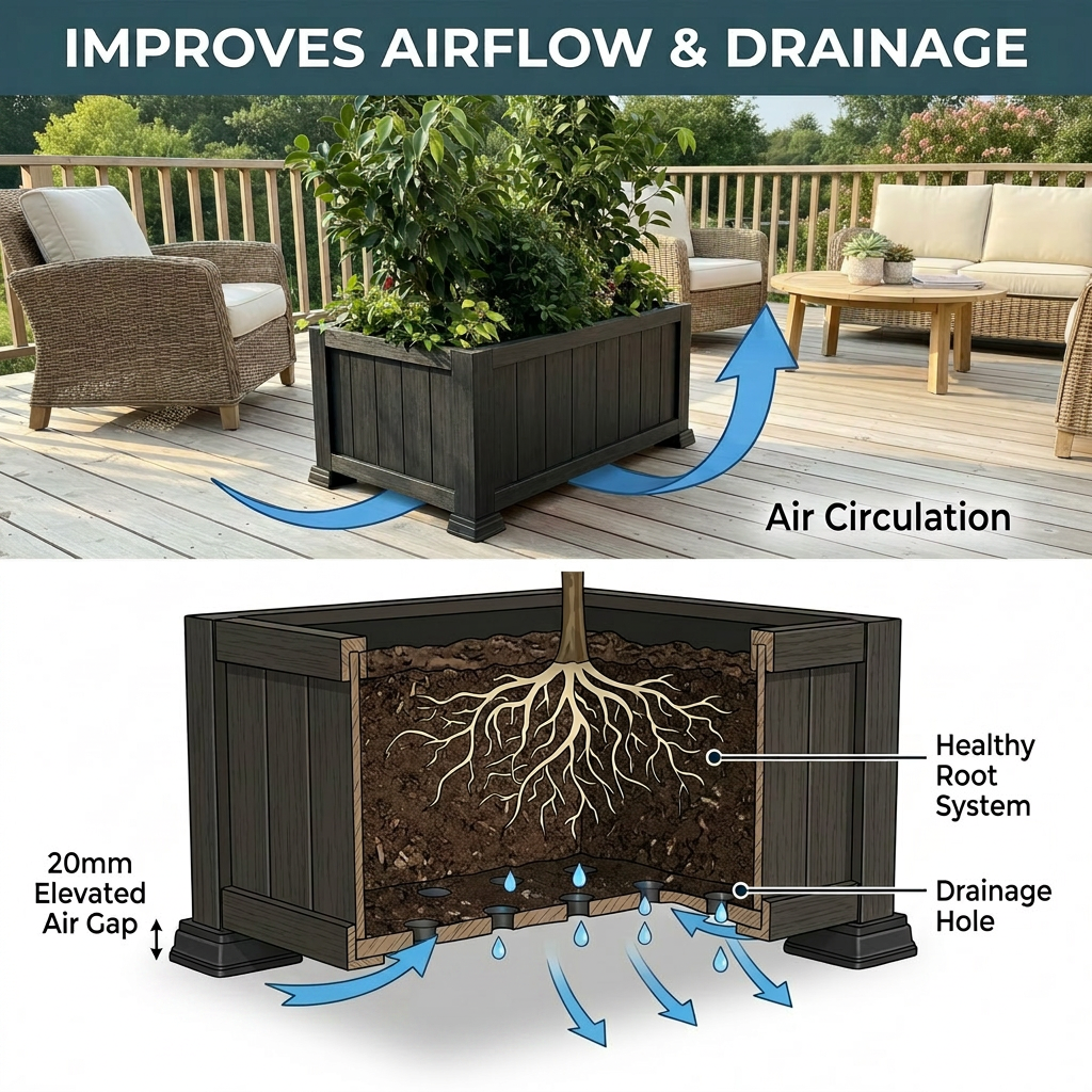 Do Planter Feet Help Drainage?