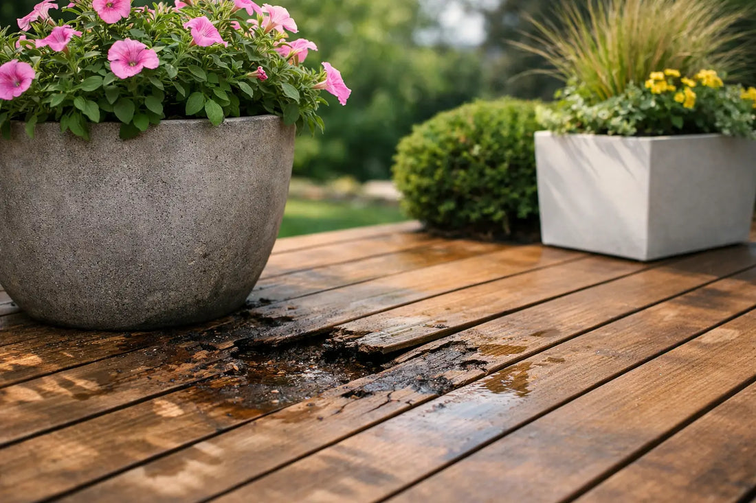 How to Protect Wooden Decks From Planter Damage