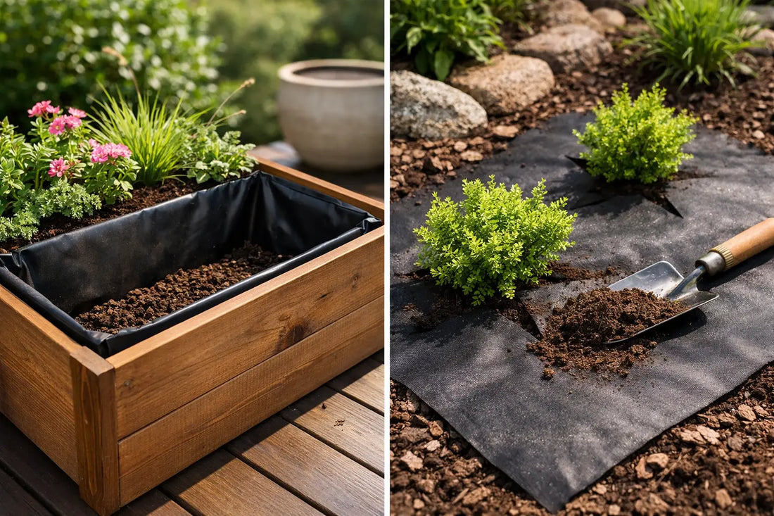 Planter Liner Versus Landscape Fabric