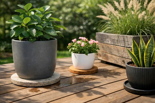 How to Prevent Water Stains Under Planters - OAKENZ