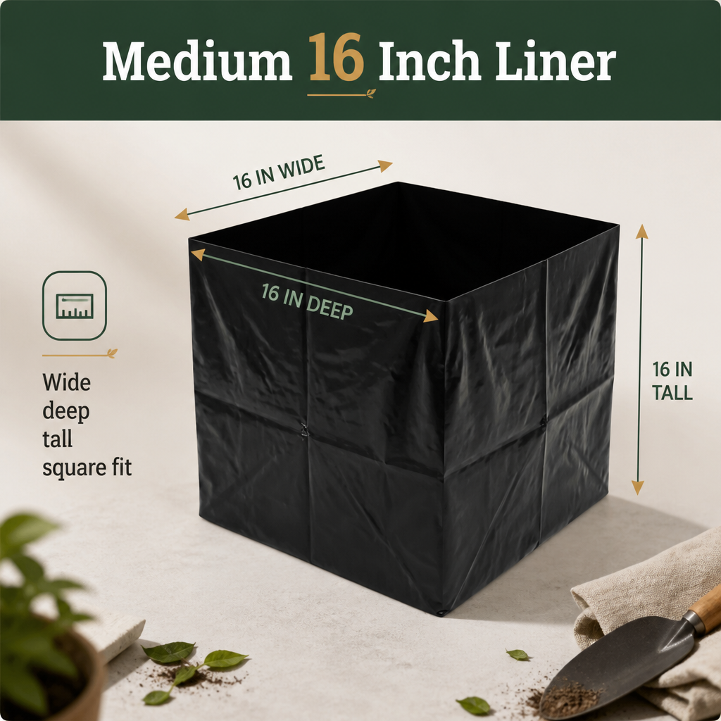 OAKENZ Square Planter Liners – Waterproof Insert for Wooden Planters 