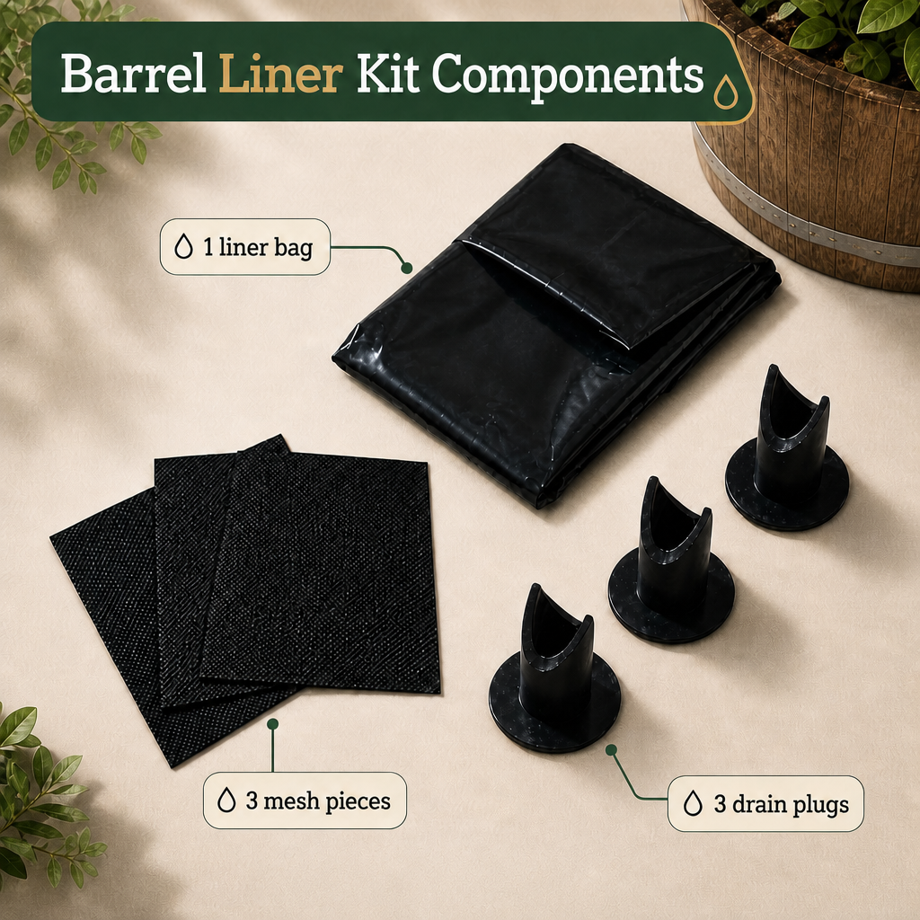 OAKENZ Barrel Liner Kit -Protect your Planter & Surfaces 