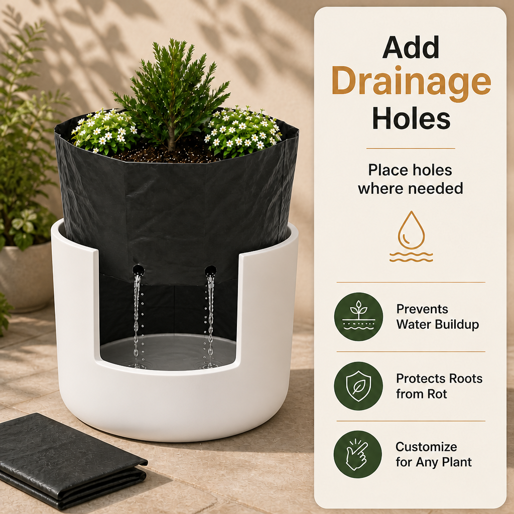Round Planter Liner Bags