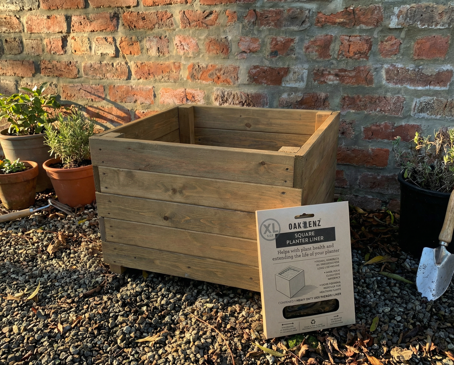 Square Planter Liners – Waterproof Insert for Wooden Planters
