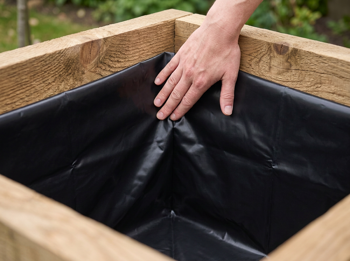 Square Planter Liners – Waterproof Insert for Wooden Planters