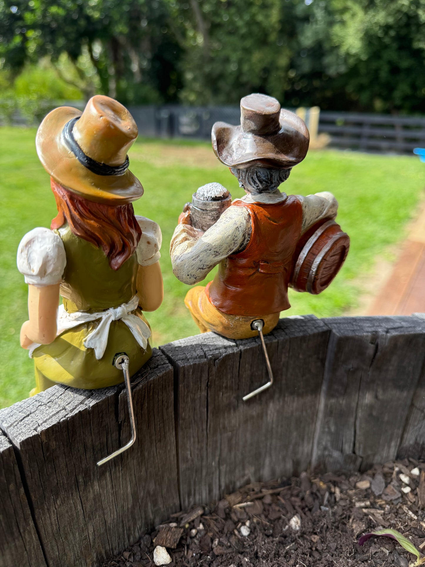 Beer Barrel Bob garden Art Figurine