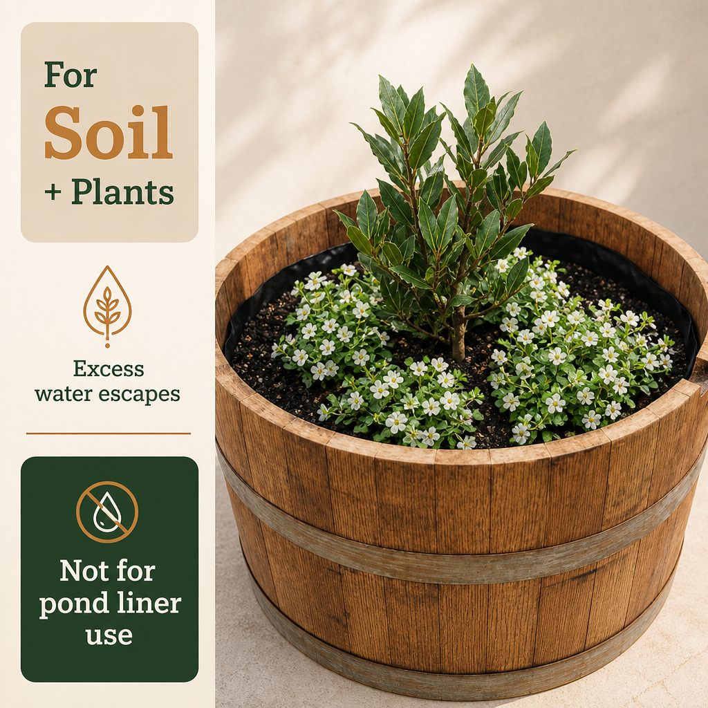 OAKENZ Barrel Liner Kit -Protect your Planter & Surfaces 
