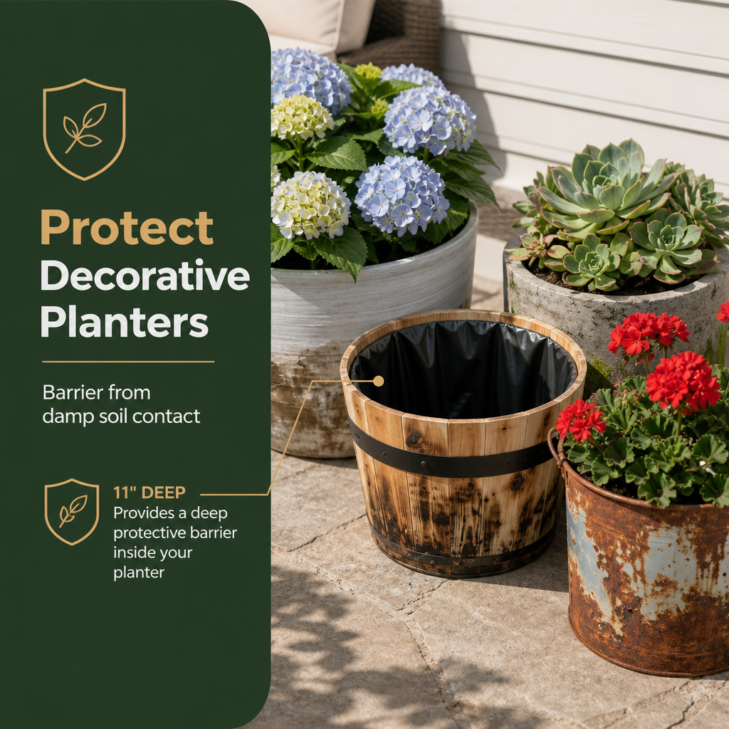 Round Planter Liner Bags