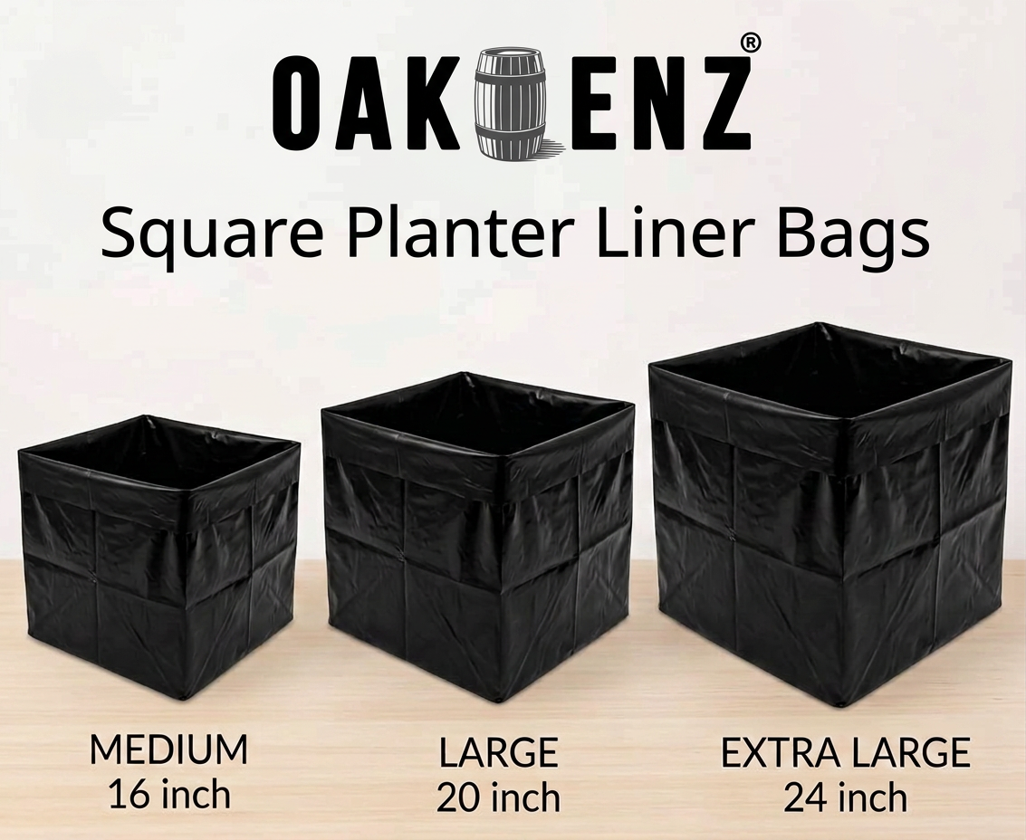 Square Planter Liners – Waterproof Insert for Wooden Planters