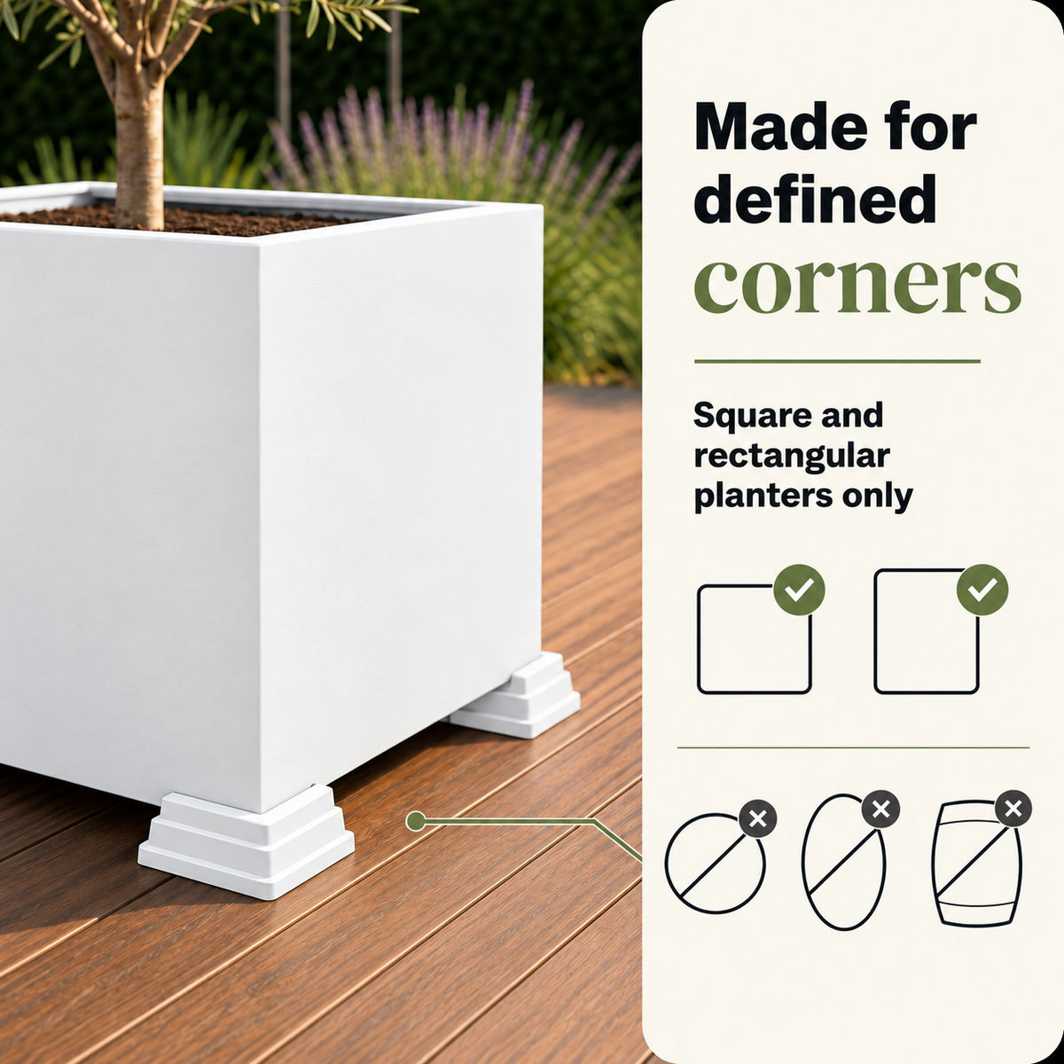 OAKENZ Corner Planter Feet 