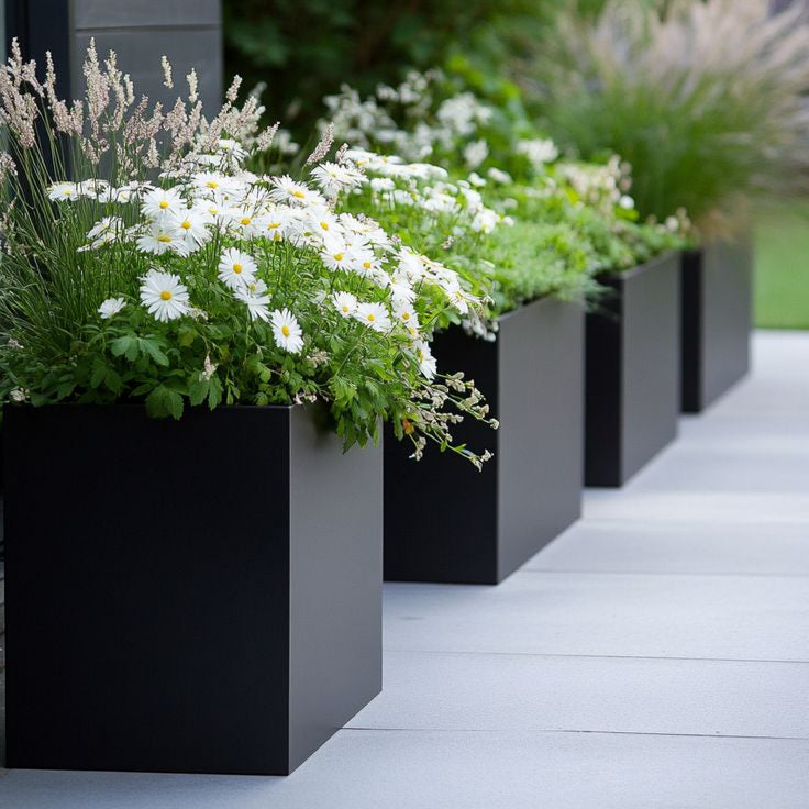 OAKENZ products enhancing square planters