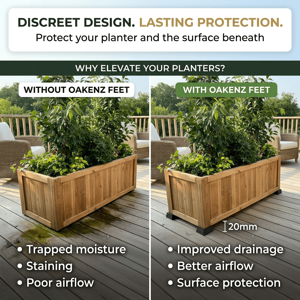 Corner Planter Feet - OAKENZ