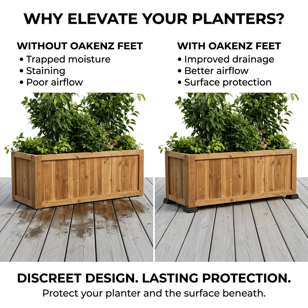 Corner Planter Feet - OAKENZ